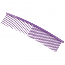 Show Tech Curved Comb 19 cm – zakrivený hrebeň, ideálny na dokončenie rúcha, zmiešané rozstupy špendlíkov (50:50) – fialová