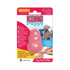 KONG Puppy - hračka pre šteniatko, gumená, mäkká, originál, ružová - XS, 6 cm