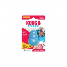 KONG Puppy - hračka pre šteniatko, gumená, mäkká, originál, modrá - XS, 6 cm