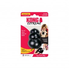 Kong Extreme - gumená, odolná hračka pre psa, čierna - S, 8 cm