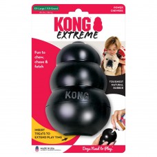 Kong Extreme - gumená, odolná hračka pre psa, čierna - XXL, 15cm