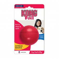 KONG Ball Classic - gumená, odolná loptička pre psa, s plniacim otvorom - M/L, 8cm