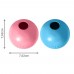 KONG Puppy Ball - gumená, mäkká loptička pre šteniatko, s plniacim otvorom, modrá - M / L, 8cm