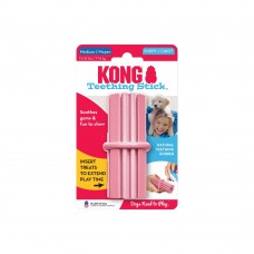 KONG Puppy Teething Stick - dentálne gumené hryzátko pre šteniatko, originálne, ružové - M