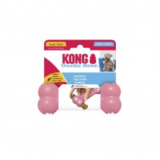 KONG Puppy Goodie Bone S - malá, gumená kosť pre šteniatko, hryzátko - Pink