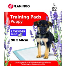 Flamingo Puppy Training Mat 20ks - savé podložky na učenie čistoty, vôňa levandule - L