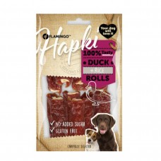 Flamingo Hapki Duck Rolls 85g - psie maškrty, rolky s kačicou a ryžou