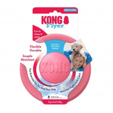 KONG Puppy Flyer S - šteňa Frisbee, gumený vrhací kotúč - ružový