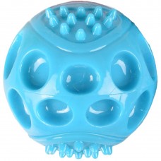 Flamingo Squeak Ball Blue 8cm - loptička pre psa s výstupkami a pískadlom Flamingo Squeak Ball Blue 8cm - loptička pre psa s výstupkami a pískadlom