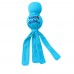 KONG Puppy Wubba S - pískacia hračka s chvostíkmi - Modrá