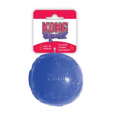 KONG Squeezz Ball L (8cm) - vždy vŕzgajúca loptička pre psa - Modrá