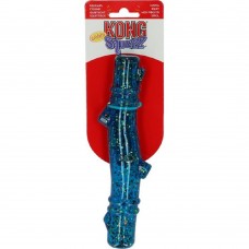 Kong Squeezz Confetti Stick L (20cm) - trblietavá, gumená tyčinka pre psa, s pískadlom - Modrá