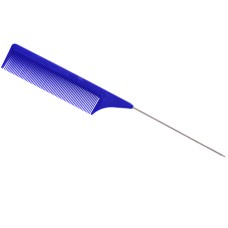 Madan Professional Comb Peine 22,5 cm - hrebeň so špízou na čalúnenie a delenie - Modrý