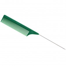 Madan Professional Comb Peine 22,5 cm - hrebeň so špajdľou na podlepovanie a česanie - Zelený