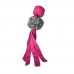 KONG Wubba Weaves L (33 cm) - pískacia hračka pre psa, s chvostmi a zapletenou loptou - ružová