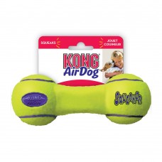 Činka KONG AirDog Squeaker – pískacia hračka pre psa, v tvare činky, plávajúca – M