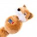 KONG Wubba Friends Fox - líška plyšová hračka pre psa, s chvostíkmi, loptou vo vnútri a pískadlom - S