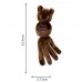 KONG Wubba Friends Bear - plyšová hračka pre psa, s chvostíkom, loptičkou vo vnútri a pískadlom - S
