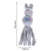 KONG Wubba Friends Rabbit - králik plyšová hračka pre psa, s chvostíkom, loptou vo vnútri a pískadlom - L