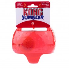 KONG Jumbler Ball M / L 14cm - veľká piskľavá loptička pre psa s rúčkami - červená