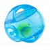 KONG Jumbler Ball L/XL 18cm - veľmi veľká piskľavá loptička pre psa, s rúčkami - modrá