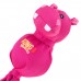 KONG Wubba Friends Ballistic Hippo - hroší psí pazúr, s chvostíkom, loptičkou vo vnútri a piskotom - XL