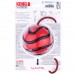 KONG Wavz Bunji Ball L 8cm - loptička pre psa s elastickým lankom, plávajúci retriever - Červená
