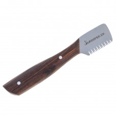 Groomer.dk Danish Classic Left Knife - klasický zastrihávač s drevenou rukoväťou, pre ľavákov - Hrubý