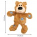 KONG Wild Knots Bears Light Brown - svetlohnedý medvedík pre psa, s povrazom vo vnútri a fajkou - M / L