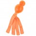 KONG Wubba Comet Orange - vylepšený retriever pre psa, pískacia hračka so strapcami, oranžová - L
