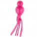 KONG Wubba Comet Pink - vylepšený retriever pre psa, pískacia hračka so strapcami, ružová - S