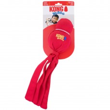 KONG Wubba Red - ťahač loptou pre psa, škrípanie, červená - XL