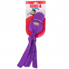 KONG Wubba Purple - ťahák loptou pre psa, škrípanie, fialová - XL