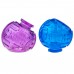 KONG Lock-It L 8cm - modulárna hračka na psie maškrty, 2 ks. - Modrá / fialová