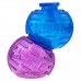 KONG Lock-It L 8cm - modulárna hračka na psie maškrty, 2 ks. - Modrá / fialová