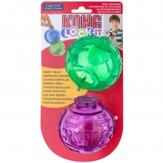 KONG Lock-It L 8cm - modulárna hračka na psie maškrty, 2 ks. - Fialová / Zelená