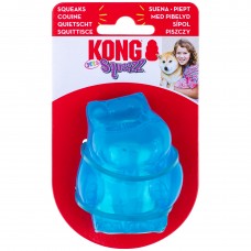 KONG Squeezz Jels M 7,5 cm - pískacia hračka pre psa, domáceho maznáčika - Blue Hippo