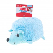 KONG Comfort HedgeHug Puppy Blue - plyšová hračka pre šteniatko, modrý ježko s pískadlom - L