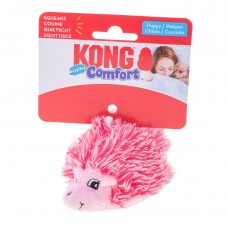 KONG Comfort HedgeHug Puppy Pink - plyšová hračka pre šteniatko, ružový ježko s pískadlom - XS