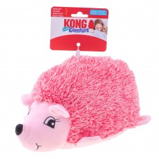 KONG Comfort HedgeHug Puppy Pink - plyšová hračka pre šteniatko, ružový ježko s pískadlom - L