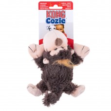 KONG Cozie Naturals Monkey - odolná plyšová hračka pre psa, opicu s pískadlom - S