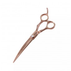 Chris Christensen Adalynn Rose Curved Scissors 7 "- profesionálne ohnuté nožnice vyrobené z titánom potiahnutej japonskej ocele