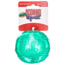 KONG Squeezz Crackle Ball L (8cm) - chrumkavá loptička pre psa, bez pískadla - Zelená