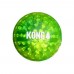KONG Squeezz Geodz L (8cm) 2ks. - praskajúca loptička pre psa, plávajúca - červená / zelená