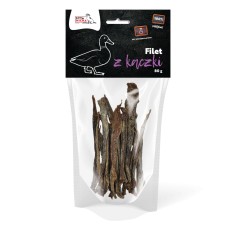 Kačacie filé Syta Micha 80g - prírodný maškrtník pre psa vo forme prúžkov sušených kačacích filé