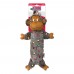 KONG Low Stuff Speckles Monkey L 40cm - šuštiaca hračka pre psa, opice s malým množstvom náplne