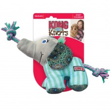 KONG Knots Carnival Elephant - hračka pre psa s povrazom vo vnútri a uzlami, slon - S / M