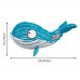 KONG CuteSeas Whale - plyšová veľryba pre psa, s pískadlom - L.