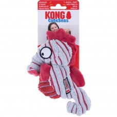 KONG CuteSeas Seahorse - plyšová hračka morský koník pre psa, s pískadlom - S