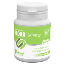 Vetfood Flora Defense - prípravok podporujúci antibiotickú terapiu, hnačku, pre psov a mačky - 30 tabliet.